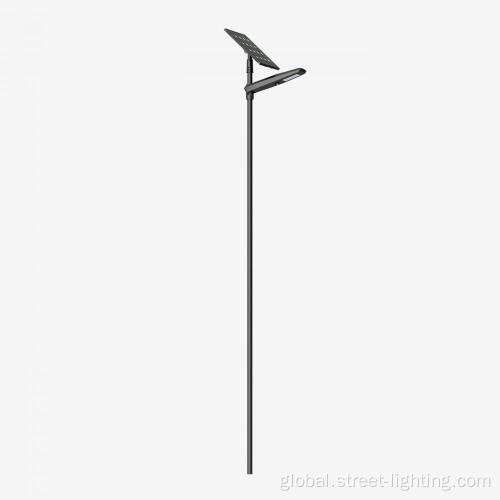 Led Solar Street Light With Lithium Battery Pole